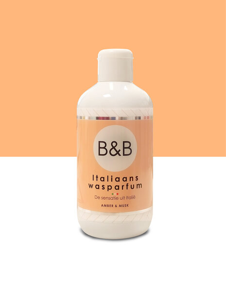 B&amp;B Italiaans Wasparfum AMBER en MUSK  250 ml