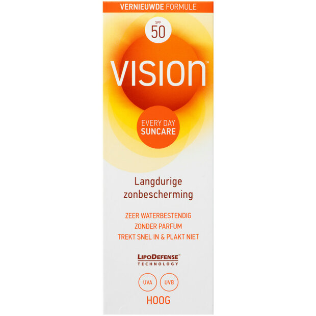Vision SPF 50  Zeer waterbestendig 180  ml